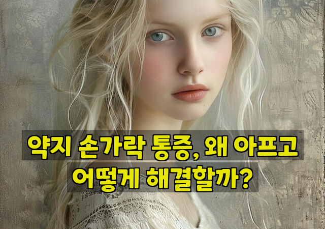 약지 손가락 통증, 왜 아프고 어떻게 해결할까?